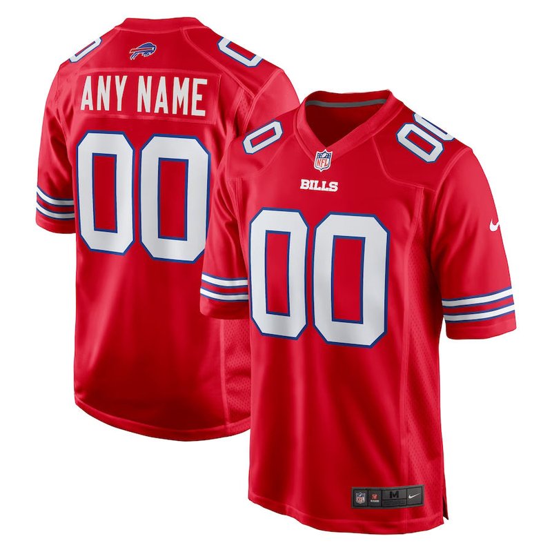 buffalo-bills-alternate-custom-nfl-game-jersey-red-1